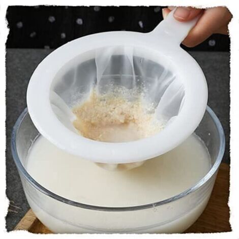 Filtre à Tamis Fin, Tamis De Cuisine à Mailles Fines, Passoire Mailles Avecpoignée, 100/200/400 Mailles, Pour Filtrage Du Jus, Lait, Café (400 Mailles)