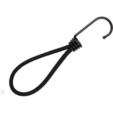 25 Tendeur elastique caoutchouc professionnel avec crochet (Noir 130 mm) pour bâches, Affiches, filets tendeur bâche, sangle élastique, support de bâche, caoutchouc de bâche, tendeur caoutchouc (1/4)