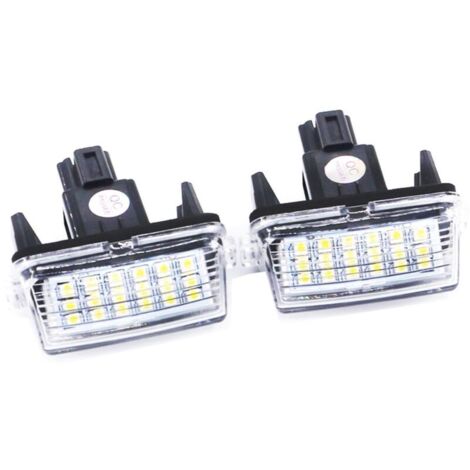 2Pcs Allume la Lampe de Plaque d'immatriculation de 12V SMD3528 La Plaque d'immatriculation de la Voiture LED de pour to/yota Co/Rolla Ya/RIS Ca/mry 12-15 Au/RIS VI/os Hybrid (1/4)
