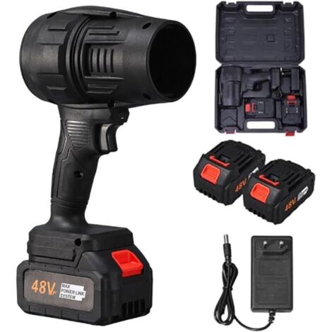 Souffleur à batterie sans fil 24V avec 2 batteries 2.0Ah – Moteur sans balais 32000 tr/min – Poids léger 508 g pour nettoyage efficace (1/4)
