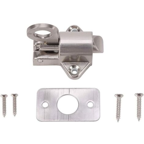 Verrou À Loquet, Serrure en Aluminium De Sécurité Anneau De Ressort Ressort Rebond Porte Loquet De Verrouillage De Sécurité De Haute Qualité for Porte Fenêtre (1/4)