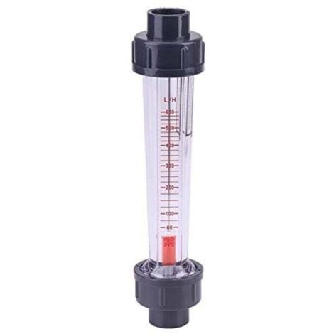 Compteur de débit d\'eau rotamètre en plastique 60-600L/H LZS-15D Tube de Liquide Instrument de mesure de débit (1/4)