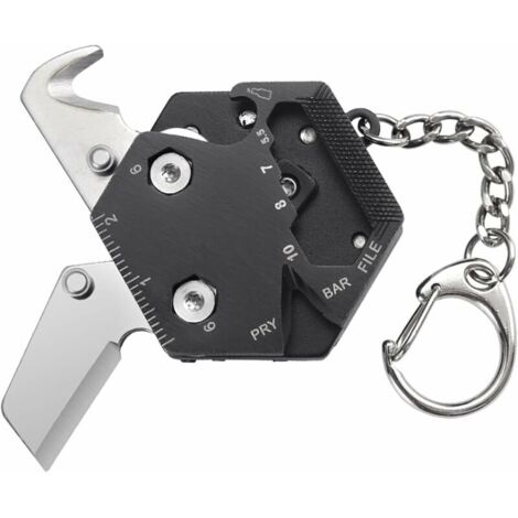 Outil Multifonction 14 en 1 Couteau Suisse outil de poche multifonction Porte clef multifonction pour Camping Randonnée (1/4)