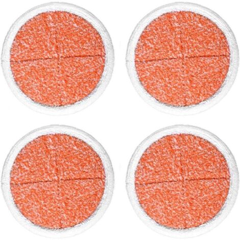 y Paquet de 4 tampons de rechange pour vadrouille à récurer robustes pour vadrouille électrique pour sols durs Bissell2039A 2124