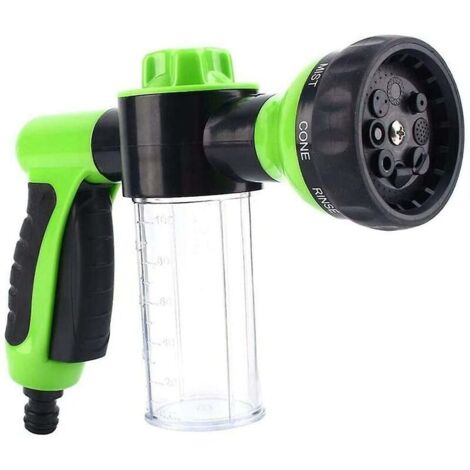 Pulvérisateur de mousse pour jardin Tuyau d'arrosage Distributeur de savon Pistolet pour lavage de voiture, animaux, douche, plantes (1/5)