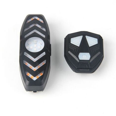 Feu Arrière Clignotant Sonore de Vélo-Trottinette, Télécommande sans-fil, 6 Modes d’Éclairage, Rechargeable USB, Étanche-Léger-Durable, Installation Instantanée sans Outils, s'adapte à tous les vélos