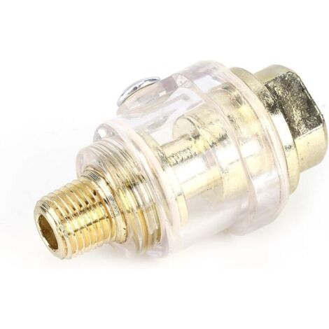 1/4 ''BSP Mini lubrificateur d'huile en ligne outil pneumatique lubrificateur d'huile huileur compresseur tuyau lubrification automatique pour outils pneumatiques (1/4)