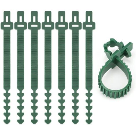 8 Pièces Attaches pour Tuteu Arbres 24CM, Attache Branches Arbre Vert, Liens pour Attacher Les Arbres, Tuteur et Attache pour Arbre, pour Le Soutien des Arbres, Plantes (1/4)