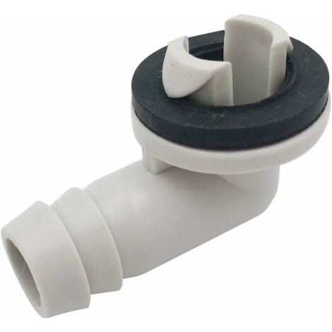 Raccord de coude pour tuyau de drainage de climatiseur – PVC résistant aux intempéries – 15 mm pour unités split et fenêtre (1/4)