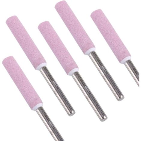 5pcs Aiguiseur de tronçonneuse Grinding Stone File 4.8mm 3/16 tronçonneuse aiguiseur (1/4)