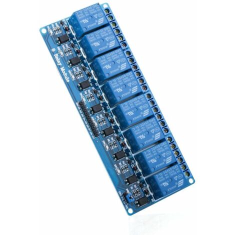 Module Relais 5V DC 8 Canaux avec Optocoupleur 8-Channel Relay Module pour Mega 1280 DSP Arm PIC AVR STM32 Raspberry Pi (1/4)
