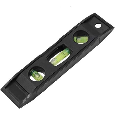 Niveau Compact, outil de mesure de bulle de niveau magnétique à 3 niveaux outil de mesure de niveau ABS et acrylique (1/4)