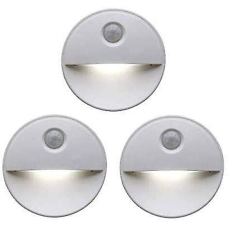 Veilleuse LED détecteur de mouvement – Angle de détection 120° – Économie d'énergie – Teinte orange pour sommeil – Fixation autocollante (1/4)