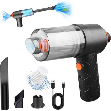 Aspirateur à Main sans Fil, 8000Pa Aspirateur de Voiture, 2 in 1 Mini Aspirateur à Main Aspirateur de Voiture pour PC Maison Voiture (1/4)