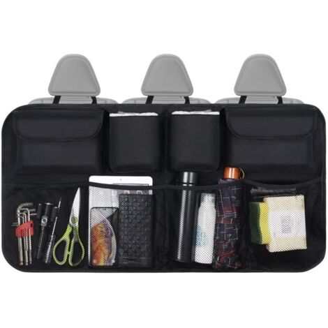 Organisateur de Coffre de Voiture, Multipurpose Pliables Sac de Rangement Voiture, coffre rangement voiture, Noir (1/4)
