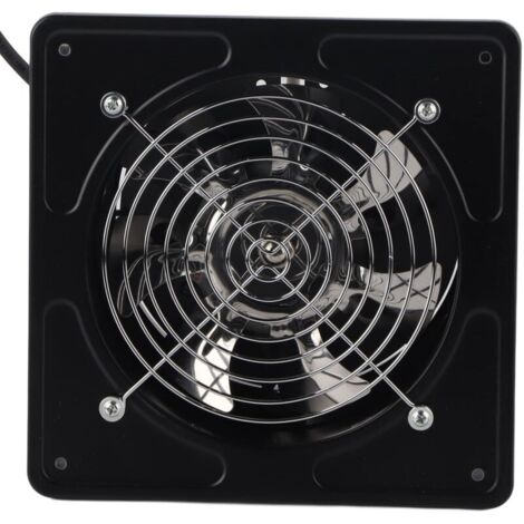 6" Ventilateur Extracteur D'air Diamètre du Trou de Perçage 150mm Extracteur D'air 40W Ventilateur D'extraction Mural Pour Cuisine Salle de Bain(Black) (1/4)