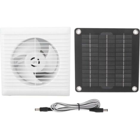 Ventilateur d\'extraction solaire IP67 étanche 6 pouces sûr 10W 12V ventilateur de panneau solaire pour poulailler hangar maison pour animaux de compagnie