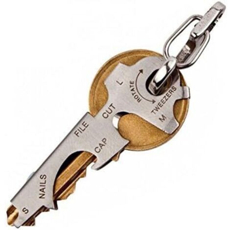 Porte Clé Multifonction 8 en 1 avec Décapsuleur, Tournevis et autres Keytool (1/4)