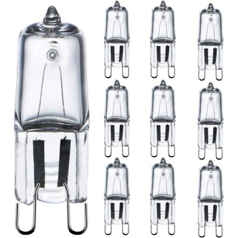 Ampoule G9 42W (44W) Dimmable Blanc Chaud 2800K, Ampoule Halogènes G9 pour Luminaire Intérieur 230V G9 Ampoules Capsule, Lot de 10 [Classe énergétique G] (1/4)