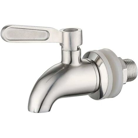 Distributeur d'eau du robinet rotatif en acier inoxydable 304 – Pour vin, bière, jus de fruit – Diamètre 16mm – Résiste à 50 millions de retournements (1/4)