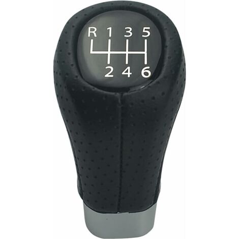 Pommeau de levier de vitesse 6 vitesses Cuir Convient pour BMW E34 E36 E38 E39 E46 E53 E60 E61 E63 (1/4)