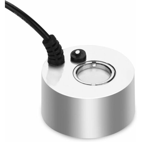 Fogger Brumisateur à ultrasons en métal 24 V Fogger pour Bassin, Aquarium, Jardin, Halloween Prise UE (Argent) (1/5)