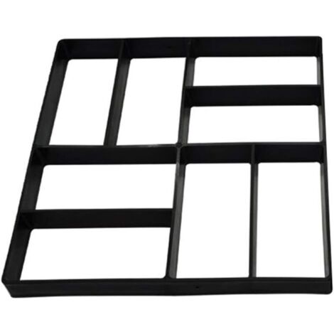 Moule à Pavé Béton pour Chemin, Moule à Pavage Réutilisable pour DIY Pavement Allée Patio de Jardin Terrasse Briques, 40x40 cm