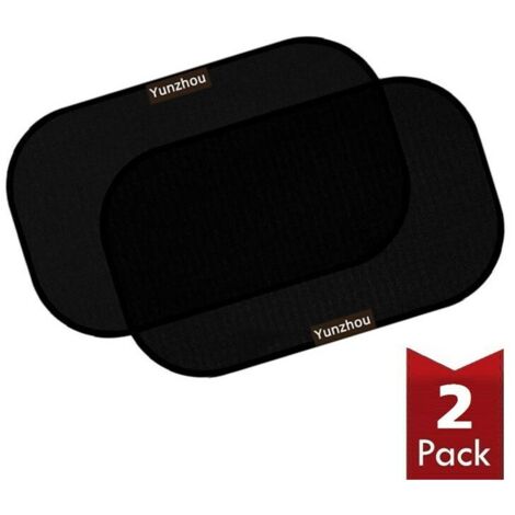 Pare-Soleil Voiture Bébé,avec Protection UV Certifiée (Lot de 2) Filet De Protection Solaire Auto-Adhésif pour Voiture Vis Pare-Soleil pour Voiture.54cmx36cm (Noir). (1/5)