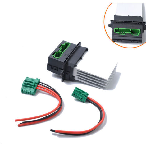 7701048390 7701207718 6441L2 Rrésistance de Ventilateur, Résistance de Ventilateur de Climatisation de Moteur de Chauffage Compatible pour Citroën Renault Megane Scénic Clio Peugeot 207 607 (1/5)