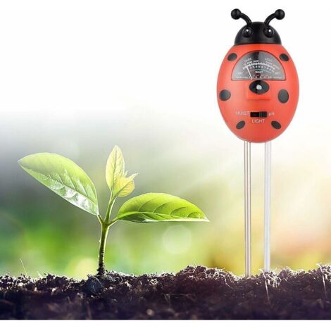 3 en 1 Testeur de Sol Mètre d'Humidité, Lumière, PH, pour Sol végétal, Idéal pour Jardin, Ferme, Pelouse, Intérieur et Extérieur (Pas Besoin de Pile) (1/5)