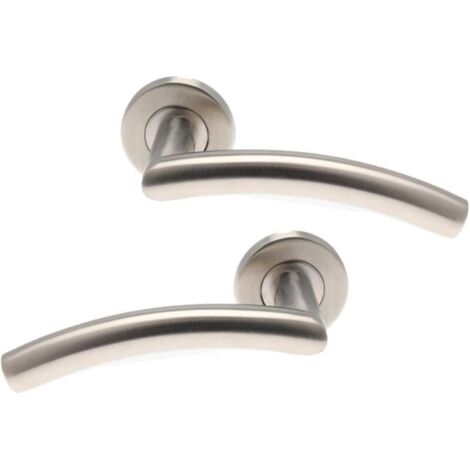 666453 Paire de poignées de Porte sur Rosace INOX Tempo Classic, carré de 7mm (1/4)