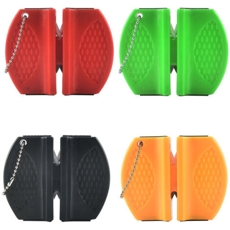 4 pièces aiguiseur de Couteau Mini Tige en céramique Couteau aiguiseur de Pierre à aiguiser Portable Type Camping Poche affûtage Couteaux Pierre Useful and Fashion (1/5)