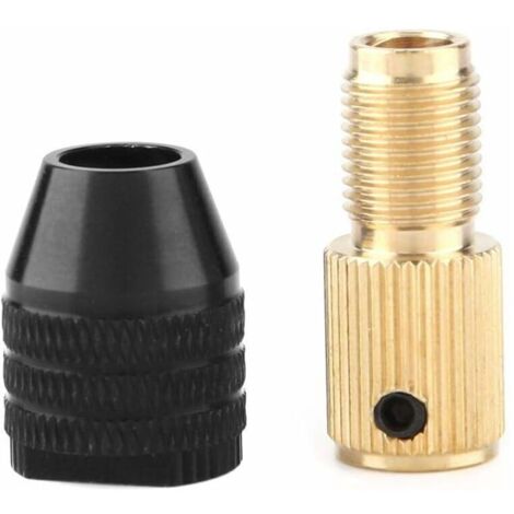 Mini Mandrin Auto-serrant, Mini Mandrin de Perceuse à Perceuse Électrique Capacité de Serrage 0,3 à 3,4 mm (2MM Trou), Accessoires de Mini Perceuse Électrique Collet, pour Arbre de Moteur (1/5)
