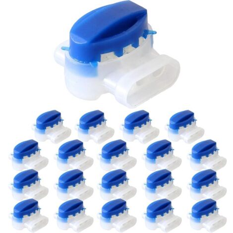 Connecteur de câble 20x connecteurs pour câble périphérique, kit de réparation pour câbles de tondeuse robot, serre-câble, pour raccorder les extrémités de câbl,Connecteurs de Câble Remplis des Résine (1/5)