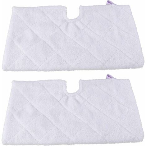 utilisé pour shark S3901Tampon De Rechange pour Vadrouille À Vapeur en Microfibre, Accessoires De Nettoyage S3550,S3501,S3601,S3901,Blanc/2X Coussins Vapeur (1/5)