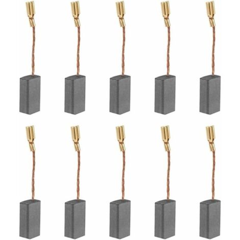 10PCS Balais de Charbon Brosse à Charbon Moteur Outil électrique Universel Charbon pour Moteur électrique S1M-FF03-100A/6-100 A86C -16 8 5 46mm