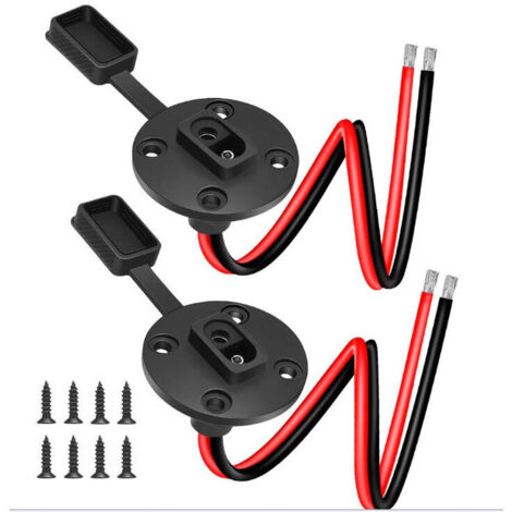 Connecteurs Solaires SAE 12AWG Câble SAE Résistant Aux Intempéries Déconnexion Rapide Montage de Panneaux Solaires pour Moto/Générateur Solaire... (2 Pièces) (1/5)