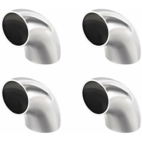Sourcing map Raccord de tuyau en acier inoxydable 304 Long rayon 90 degrés Coude Butt-Weld Diamètre extérieur mm, 1-1/4",4pcs (1/5)