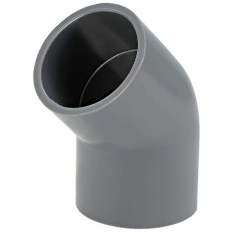 Raccord de tuyau en PVC Coudé 45 degrés Gris,Lot de 10 raccords de tuyau en PVC coudé à 45 degrés Gris 32 mm (1/4)