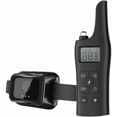 Collier Dressage de Chien avec Télécommande 800M, RGHS Collier D'aboiement pour Chien Rechargeable Étanche IP67 avec Vibration Et Son, pour Petit/Moyen/Grand