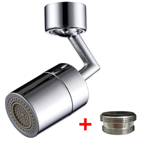 Aérateurs pour Robinet Laiton Rotation à 720 °, Aerator avec Double Fonction pour Cuisine De Pulvérisation Mousse Aérateur, Salle de Bain, Robinets avec Buse à Filetage Externe M22(1 PiÈCes) (1/5)
