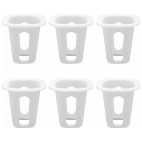 50 Pièces en Plastique Jardin Net Tasses Plantation Panier Tasse Ensemble Jardin Mesh Slotted Pépinière Pots Nets pour La Culture Hydroponique Aquaponique Orchidées (1/5)