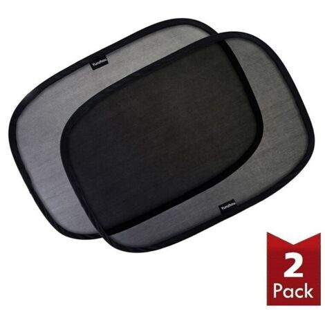 Pare-Soleil Voiture Bébé,avec Protection UV Certifiée (Lot de 2) Filet De Protection Solaire Auto-Adhésif pour Voiture Vis Pare-Soleil pour Voiture.54cmx36cm (transparent). (1/5)