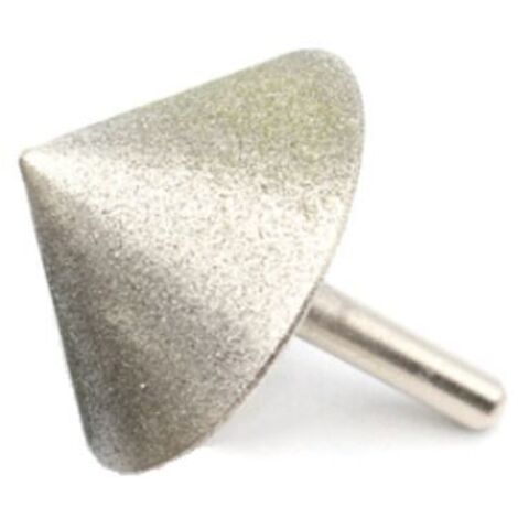 placage diamant cône chanfrein tête de meulage 90 Dregree pour pierre Jade verre forage chanfrein outils de meulage,20mm (1/4)