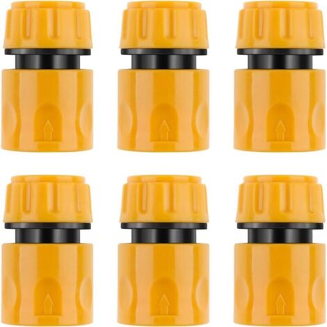 6 Pièces Prolongateur de Connecteurs de Tuyau Mâle pour Joint de Tuyau de Tuyau de Jardin (Connecteur Rapide) (1/5)