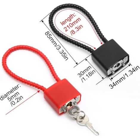 Lot De 2 Cadenas Stratifiés 50 Mm – Corps Riveté, Manille En Acier, 2 Clés – Dapetz