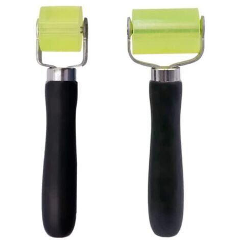 Rouleau de Pression à Main 2 Pièces Presseur en Silicone Rouleau Outil de Réparation Pour Rouleau de Bruit Rouleau de Compactage pour Papier Peint (1/5)