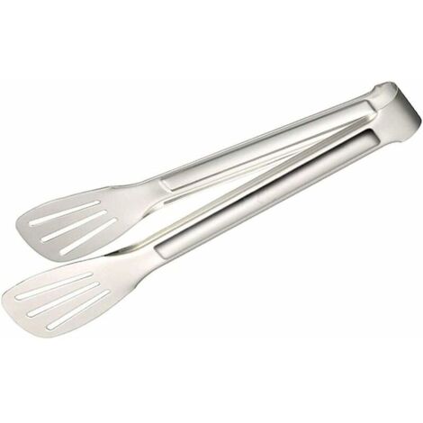 Tongs de Cuisine, Pince Barbecue en Acier Inoxydable, Pince de Cuisson, Cuisson en Acier Inoxydable et Revêtement en Plastique Poignée Pince (1/5)