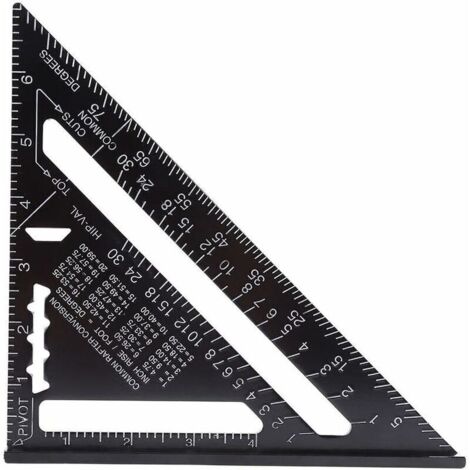 Profilé en Aluminium Plaque Triangle Oxydé Noir 7 Pouces Noir Métrique (1/5)