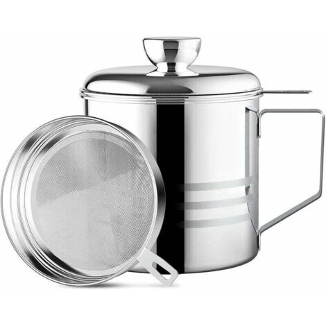 Pot de filtre à huile inox filtre 1.2L304 + bourrelet supérieur inox (1/5)